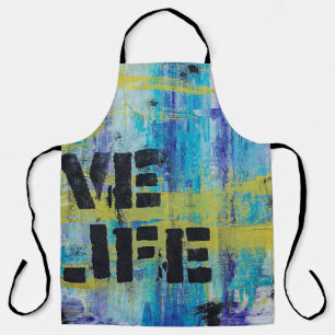 Background abstract graffiti apron