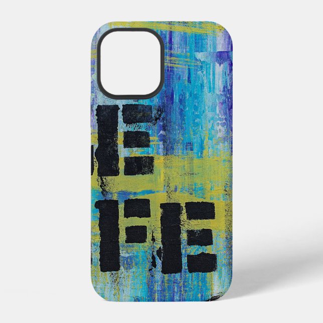 Background abstract graffiti iPhone case (Back)