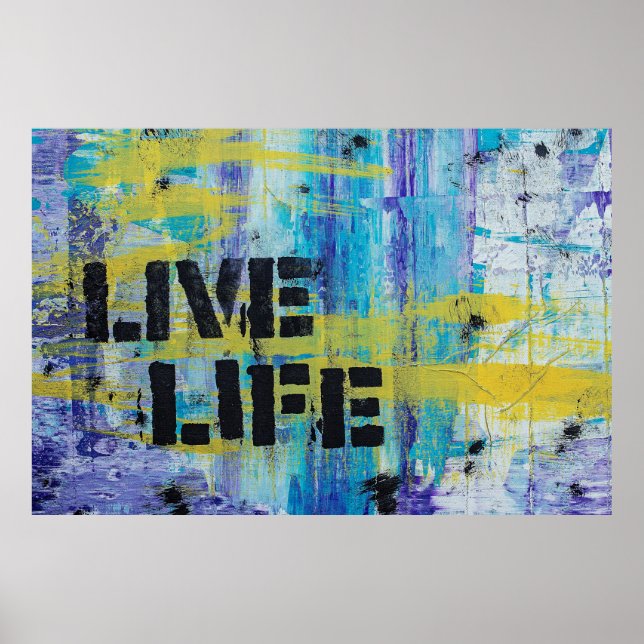 Background abstract graffiti poster (Front)