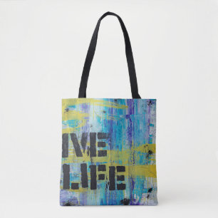 Background abstract graffiti tote bag