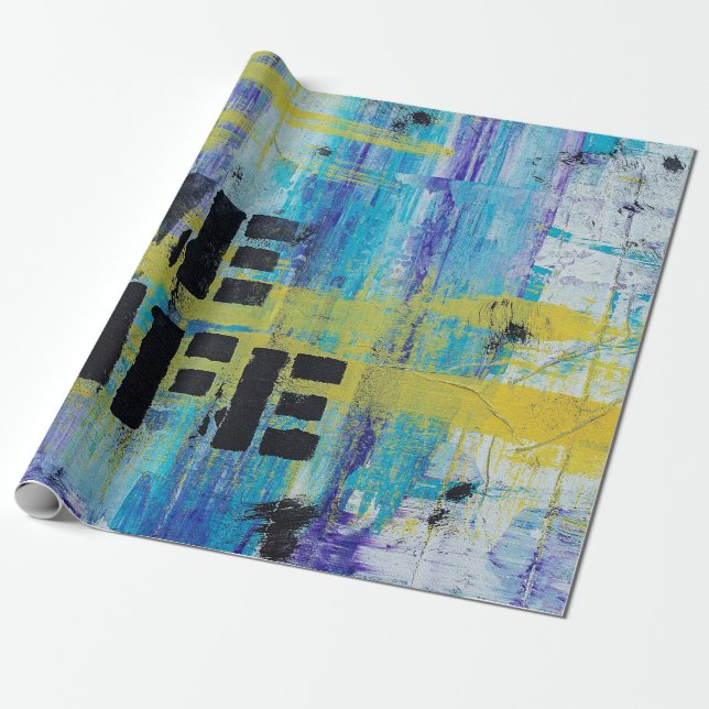 Background abstract graffiti wrapping paper (Unrolled)