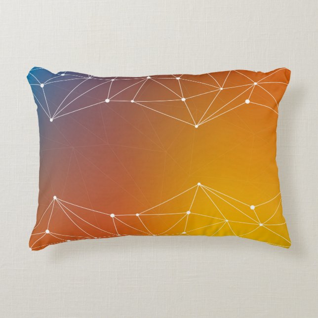 Background abstract line decorative cushion (Front)