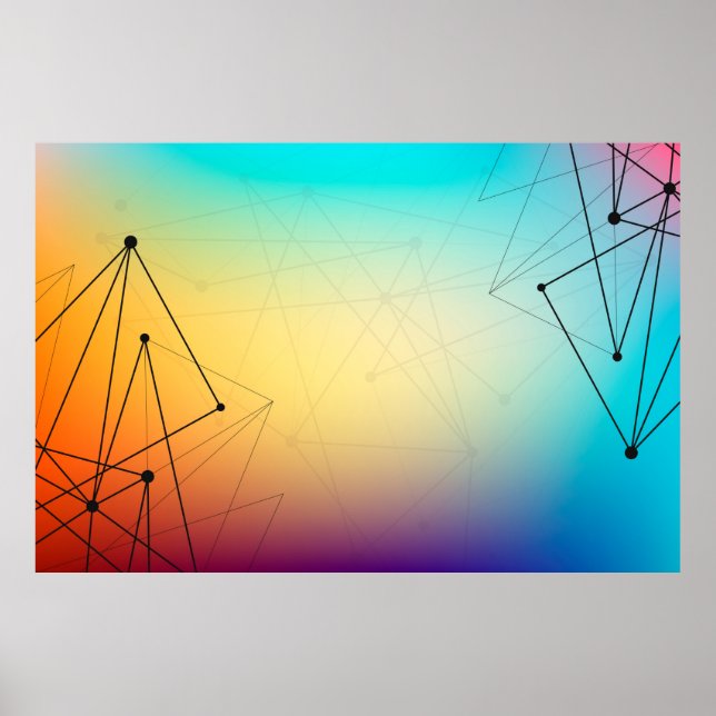 Background abstract line poster (Front)