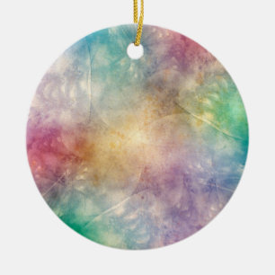 Background Antique Apophysis Fractals I Ceramic Tree Decoration
