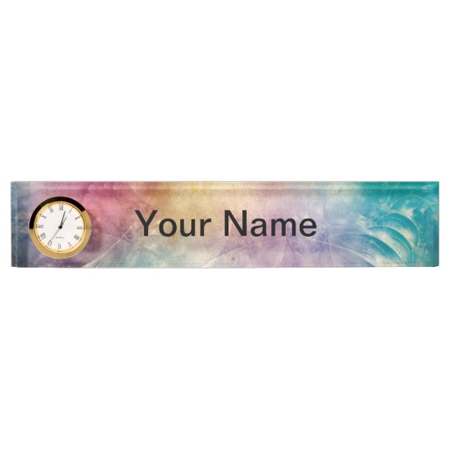 Background Antique Apophysis Fractals I Nameplate (Front)