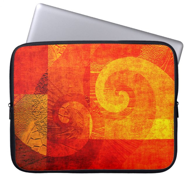 Background Antique Spirals Laptop Sleeve (Front)