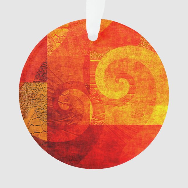Background Antique Spirals Ornament (Front)