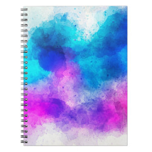 Background art abstract watercolor notebook