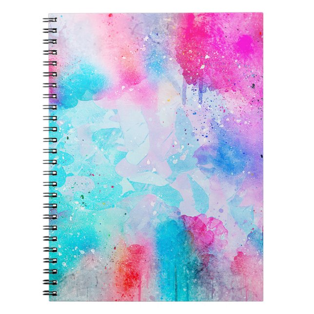 Background art abstract watercolor notebook (Front)