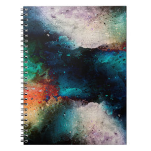 Background art abstract watercolor notebook