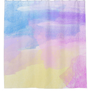 Background art abstract watercolor shower curtain