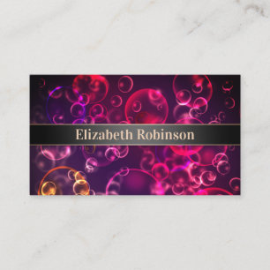 Background bokeh business card