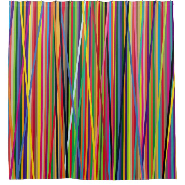  background bright and colourful made of stripesco shower curtain (Front)