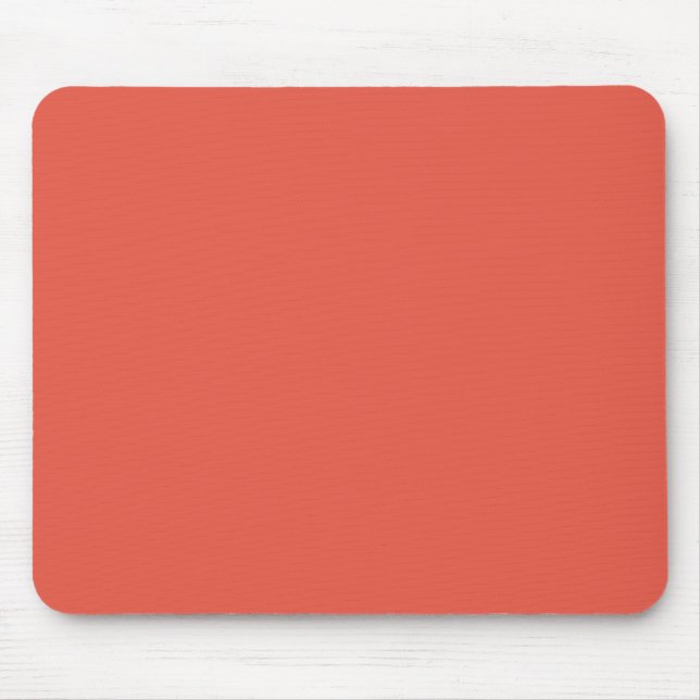 Background Colour - Coral Mouse Pad (Front)