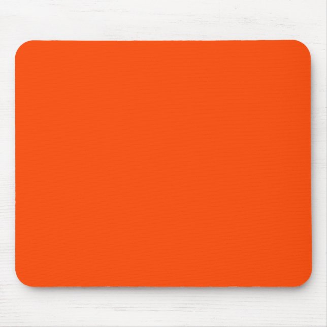 Background Colour Orange Mouse Pad (Front)