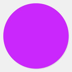 Background Colour Solid Purple Create your own cus Classic Round Sticker