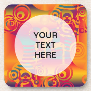 Background Composing - Modern Colourful Circle Coaster