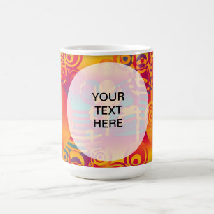 Background Composing - Modern Colourful Circle Coffee Mug