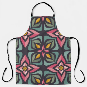 Background design - flowers and leaves. Nature orn Apron