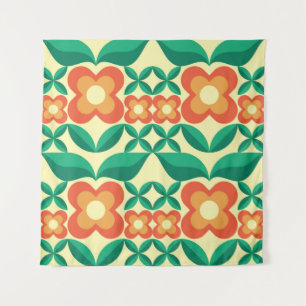 Background design - flowers and leaves. Nature orn Tapestry