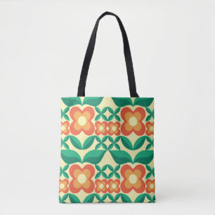 Background design - flowers and leaves. Nature orn Tote Bag