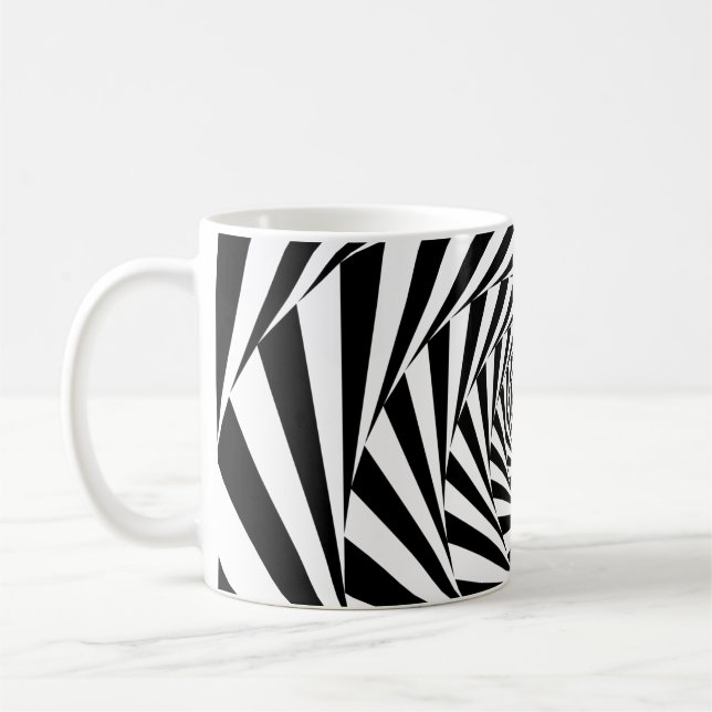 Background design pattern spiral coffee mug (Left)
