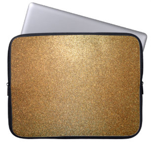 Background gold cute texture laptop sleeve