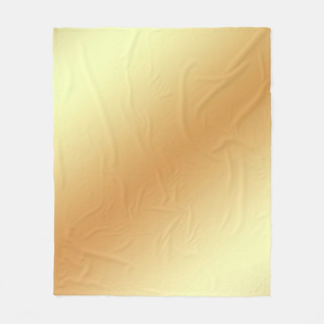 Background gold golden texture fleece blanket (Front)