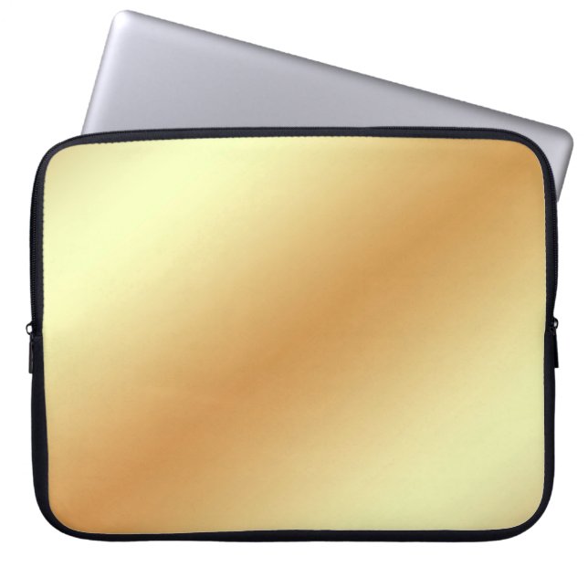 Background gold golden texture laptop sleeve (Front)