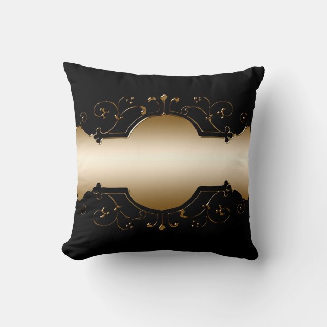 Background image gold frame black cushion (Front)