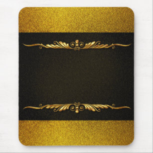 Background Image Gold Frame  Mouse Pad