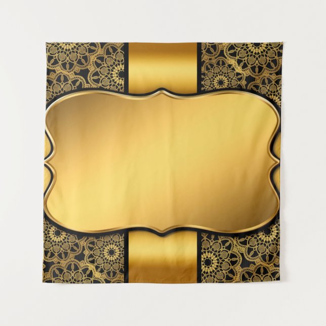 Background image gold frame tapestry (Front)
