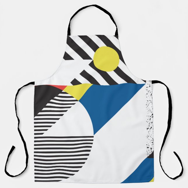 Background in retro modern style apron (Front)