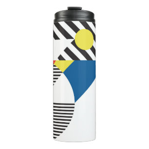Background in retro modern style thermal tumbler