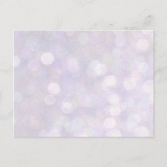 Background - Lavender Bokeh Lights Postcard (Front)