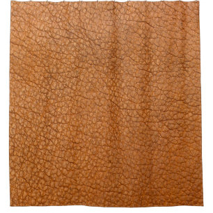 Background leather brown close up shower curtain