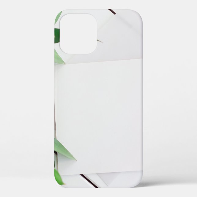 Background leaves white wood card Case-Mate iPhone case (Back)