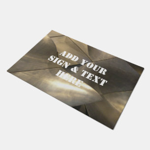 Background metal sheet mosaic + your own ideas doormat