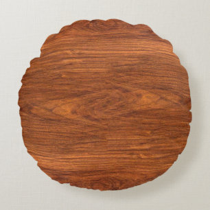 background nature detail of teak wood texture deco round cushion