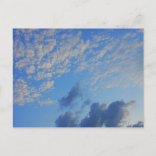 Background of blue sky. postcard