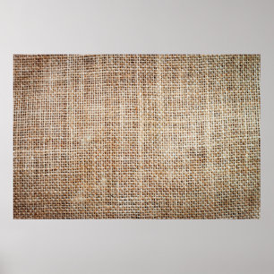 Background of burlap hessian  poster