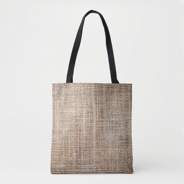 Background of burlap hessian  tote bag (Front)