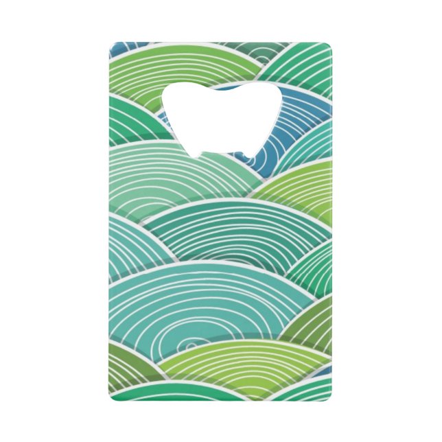 Background of curled abstract green waves (Front)