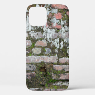 Background of old orange and grey bricks, part of iPhone 12 case