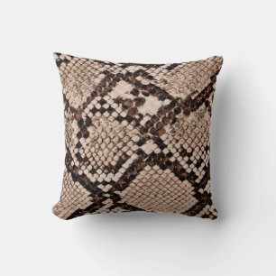 background of snake skin texture cushion