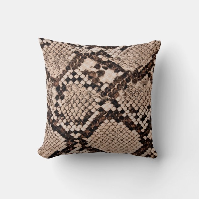 background of snake skin texture cushion (Front)