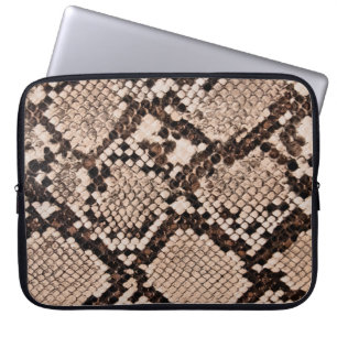 background of snake skin texture laptop sleeve