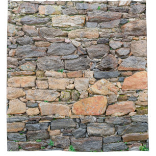 background of stone wall texture photoabandoned, a shower curtain