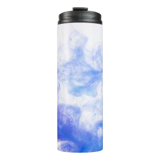 Background paint pattern smoke ink thermal tumbler (Front)