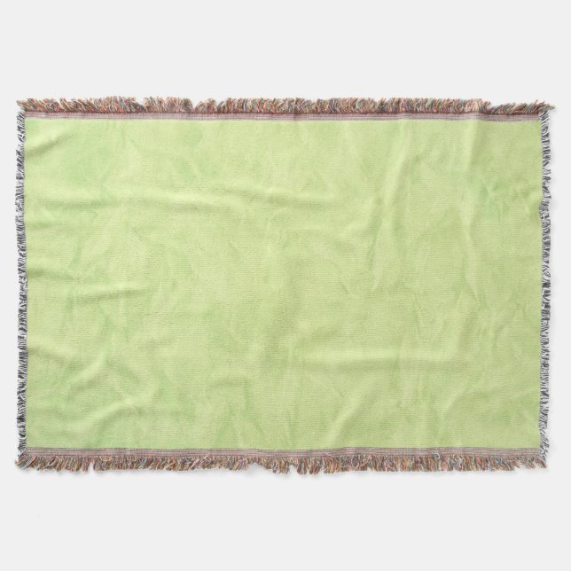 Background PAPER TEXTURE - green Throw Blanket (Front)